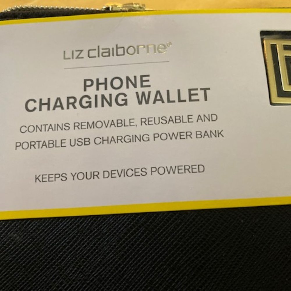 NWT - Liz Claiborne Universal Phone Charging Wallet/Wristlet For iPhone/Android - Picture 2 of 12